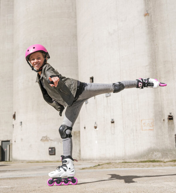 Ковзани роликові Rollerblade APEX G white/pink