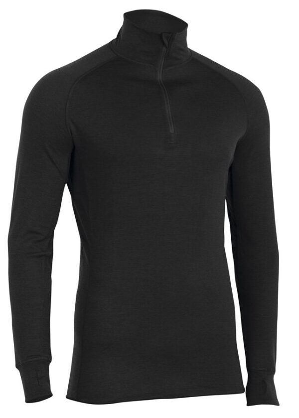 Кофти термобілизна Merinopower LONG SLEEVE ZIP SHIRT MEN black