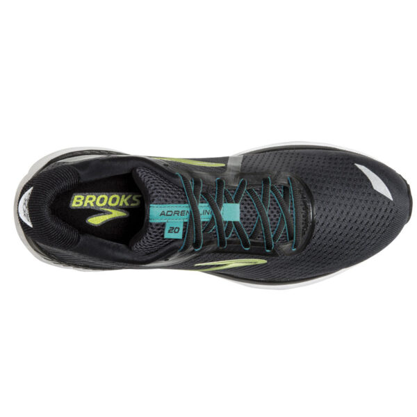 Кросівки Brooks ADRENALINE GTS 20 black/lime/blue grass