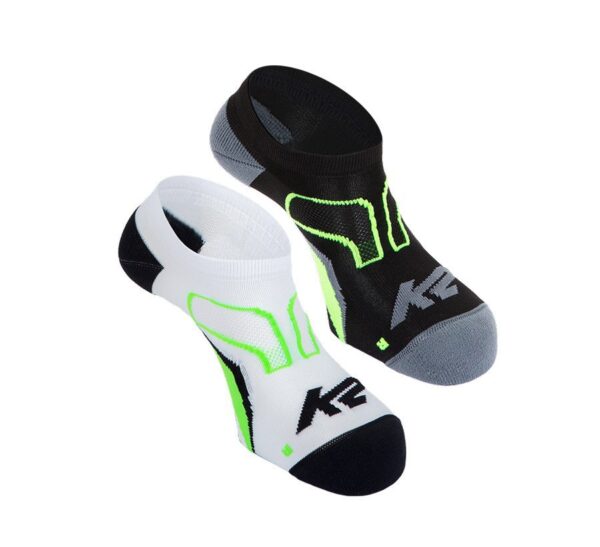 Шкарпетки K2 ACTIVE TECH LOW CUT SOCK 2 PAIRS white/turquoise/lime