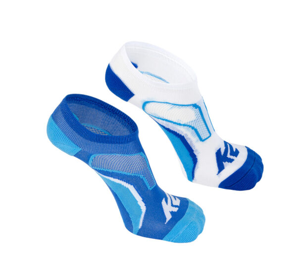 Шкарпетки K2 ACTIVE TECH LOW CUT SOCK 2 PAIRS white/ultramarine/malibu blue