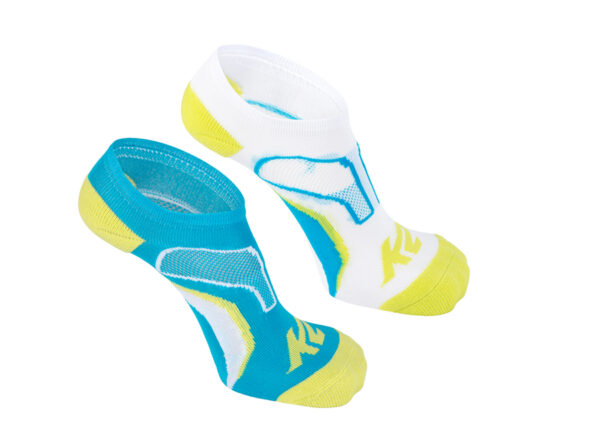 Шкарпетки K2 ACTIVE TECH LOW CUT SOCK 2 PAIRS white/turquoise/lime