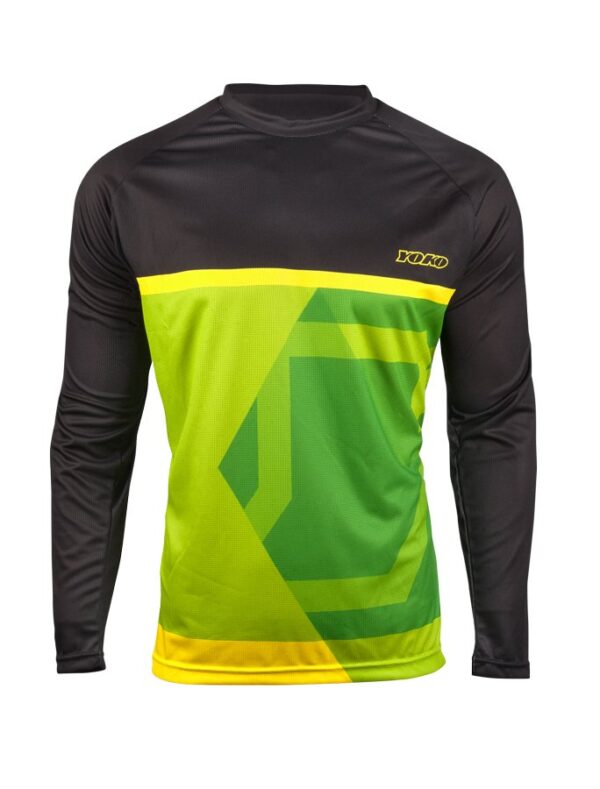 Футболки з довгим рукавом Yoko MTB LS yellow