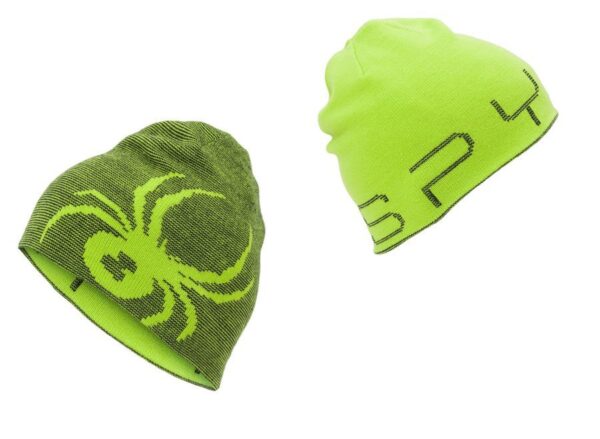 Шапки Spyder MINI REVERSIBLE BUG 328 bright green