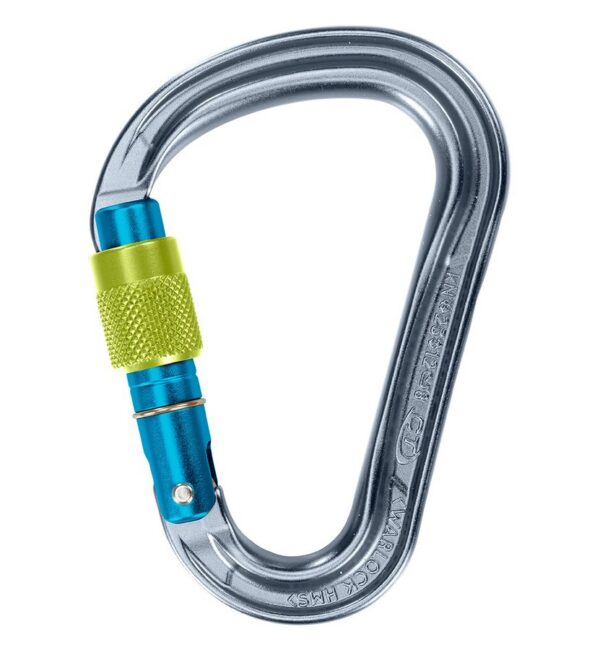 Карабіни альпіністські Climbing Technology WARLOCK HMS SG grey/blue/green