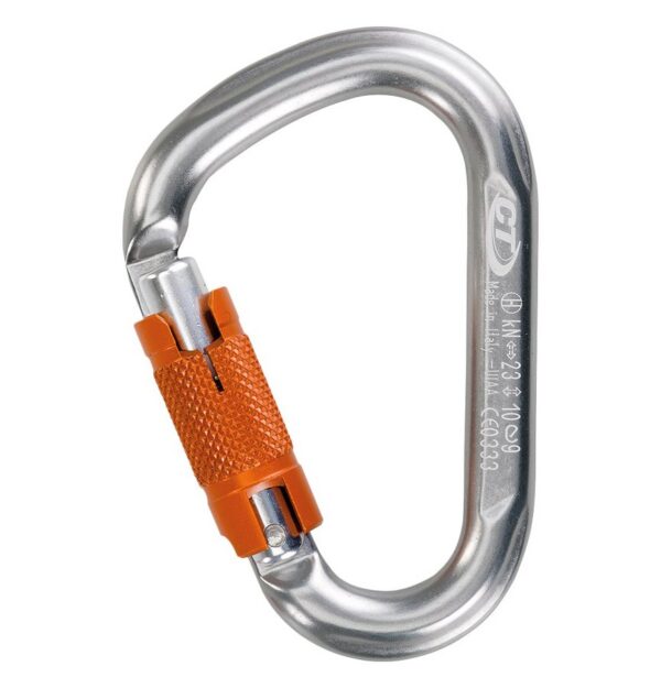 Карабіни альпіністські Climbing Technology SNAPPY WG (TWISTLOCK) grey