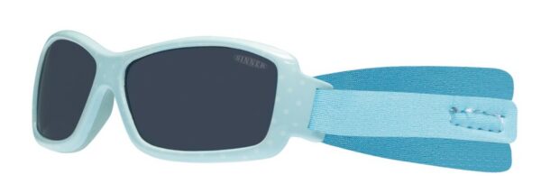 Окуляри сонцезахисні Sinner Bambino light blue white dots / smoke