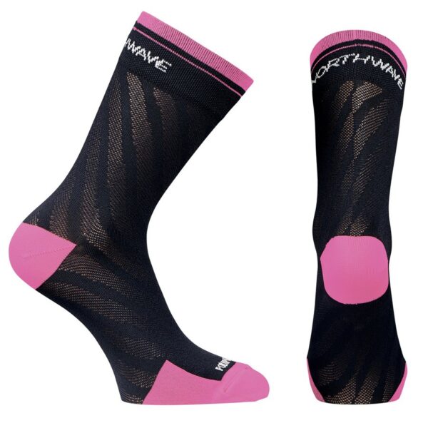 Шкарпетки Northwave LOGO SOCKS WOMAN white/pink fluo