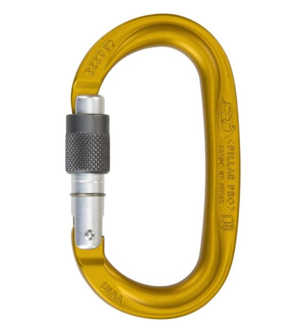 Карабіни альпіністські Climbing Technology PILLAR PRO SG (SCREW GATE) yellow