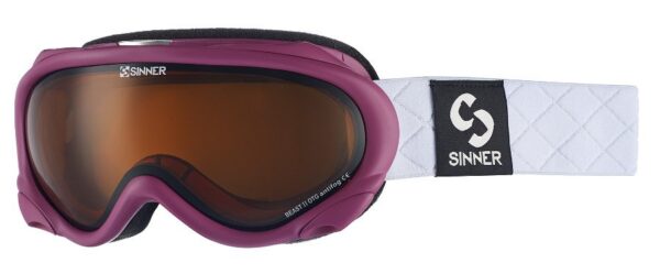 Окуляри маски Sinner Beast II OTG matte pink/double red revo