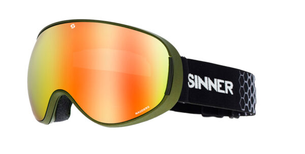 Окуляри маски Sinner NAUDERS matte moss green/fll orng mrr+orng sintec