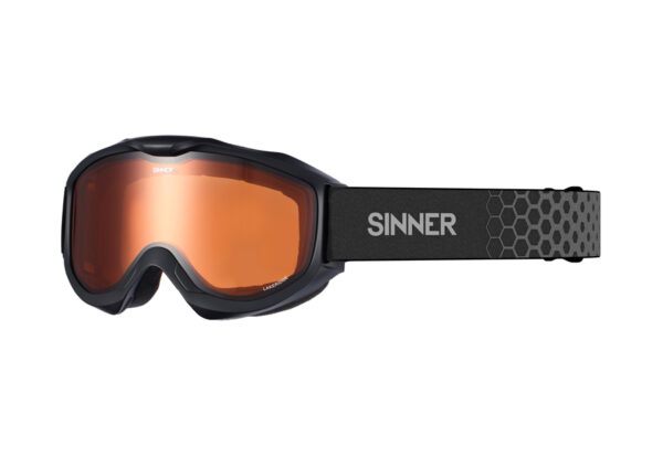 Окуляри маски Sinner LAKERIDGE matte black/ double orange