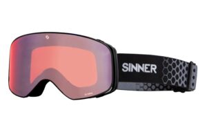 Окуляри маски Sinner OLYMPIA matte black/ double full orange mirror