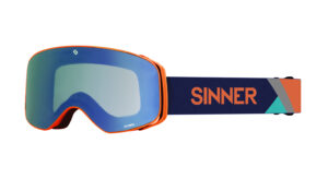 Окуляри маски Sinner OLYMPIA mt orange/ dbl full blue mirror