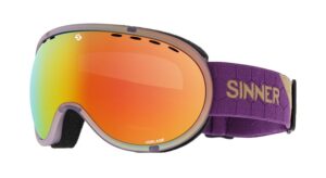 Окуляри маски Sinner VORLAGE transparent purple/double full red mirror