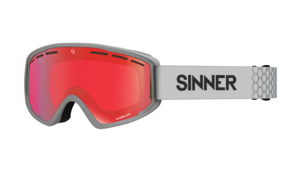 Окуляри маски Sinner BATAWA OTG mt light grey/ dbl full red mirror vent