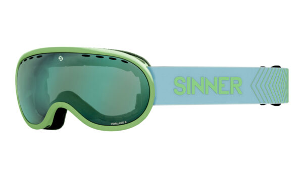 Окуляри маски Sinner VORLAGE S mt green/ dbl full green mirror vent