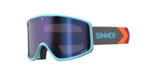 Окуляри маски Sinner SIN VALLEY matte light blue/ blue mirror+dbl orng