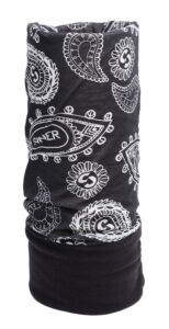 Бандани багатофункціональні Sinner FLEECE BANDANA Black Paisley