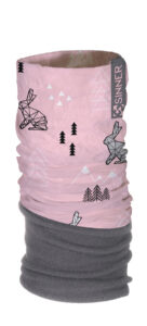 Бандани багатофункціональні Sinner FLEECE BANDANA WINTER WONDERLAND pink