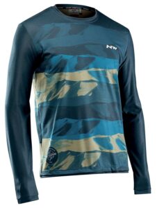 Футболки з довгим рукавом Northwave XTRAIL JERSEY LS blue/khaki