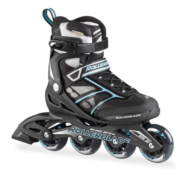 Ковзани роликові Rollerblade ZETRABLADE W black/light blue